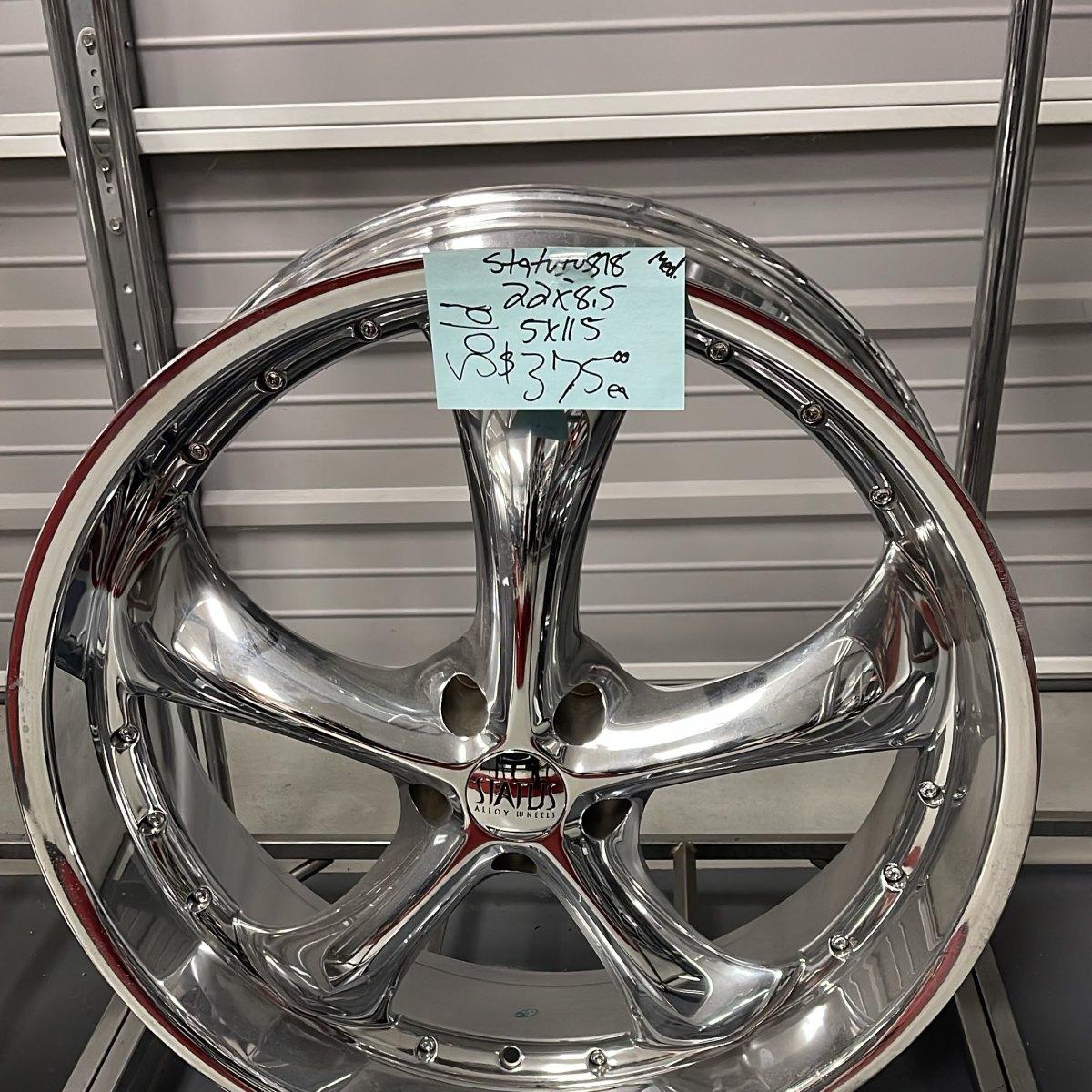 Status S818 22"x8.5" Wheel
